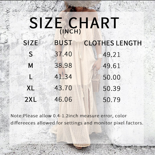 Womens Off The Shoulder Ruffle Party Dresses Side Split Beach Maxi Dress