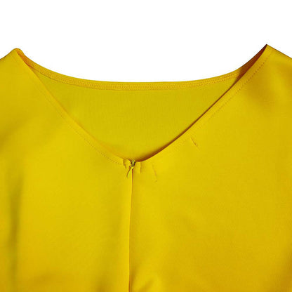 Women's Elegant Ruffle Sleeveless Bodycon Formal Party Cocktail Pencil Midi Dress